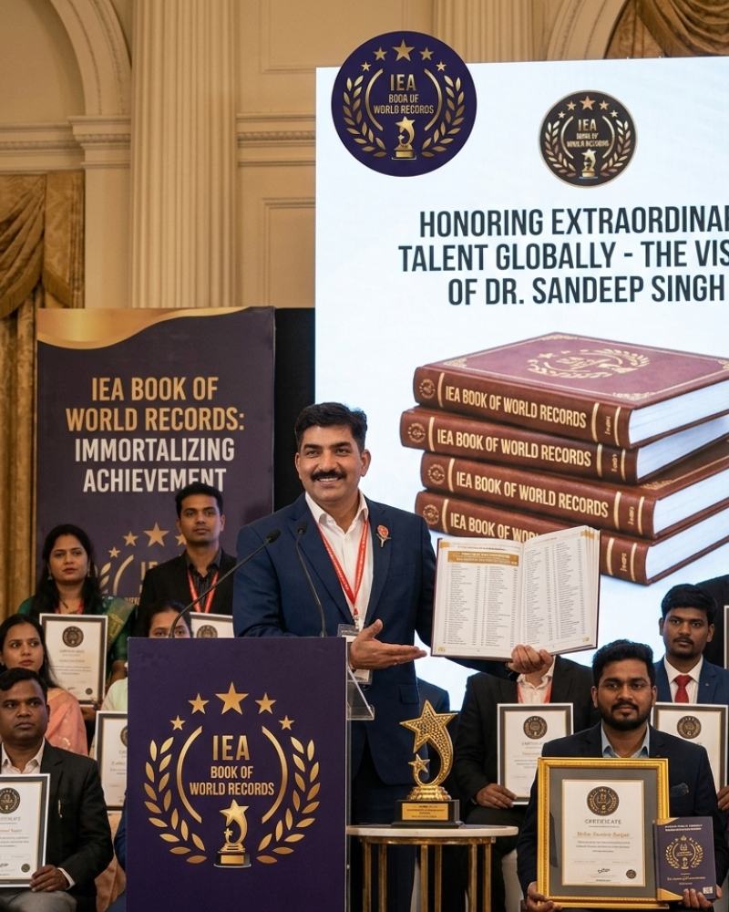 Dr. Sandeep Singh and the Vision Behind IEA Book of World Records
