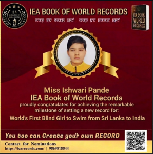 Historic Record Attempt: Miss Ishwari Pande’s Inspiring 38 KM Swim Journey