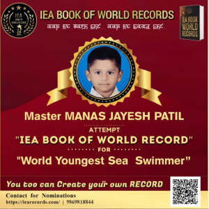 Historic Achievement: Master Manas Jayesh Patil Becomes World’s Youngest Sea Swimmer