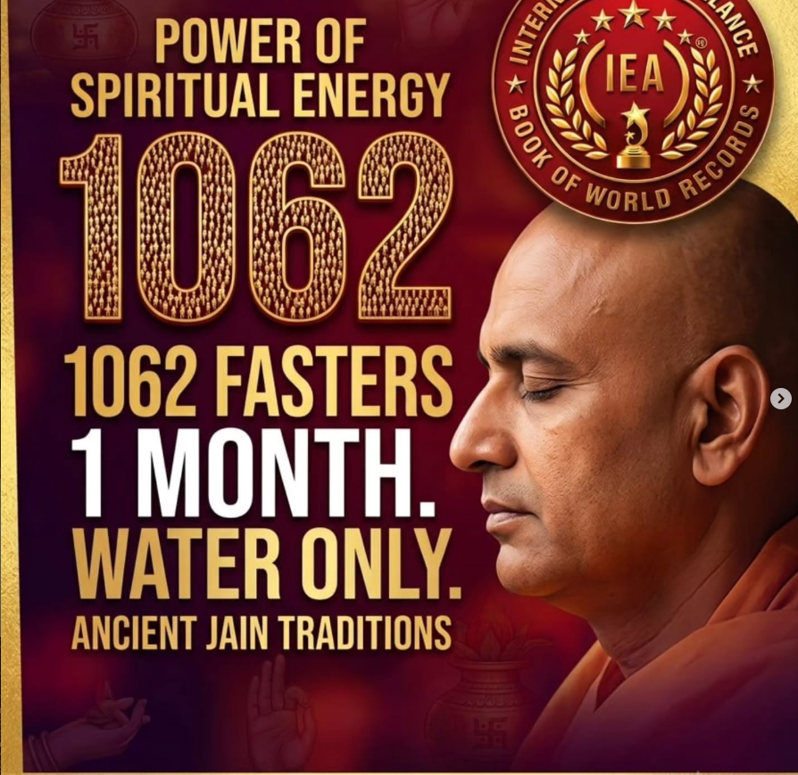 1,062 People Complete 30-Day Jain Upvas on Water, Creating World Record in Mulund, Mumbai