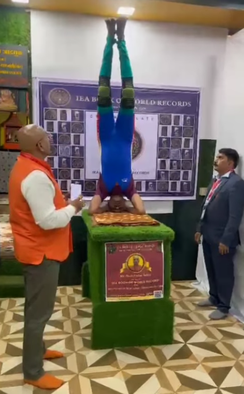 shirshasana world record India